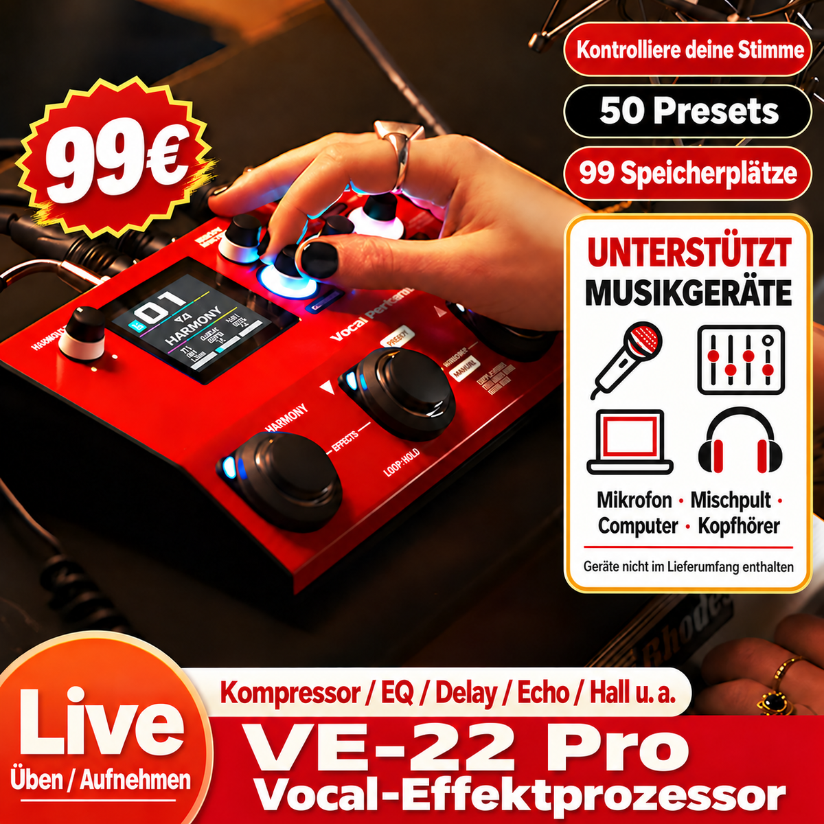 VE-22 Pro Gesangseffektprozessor